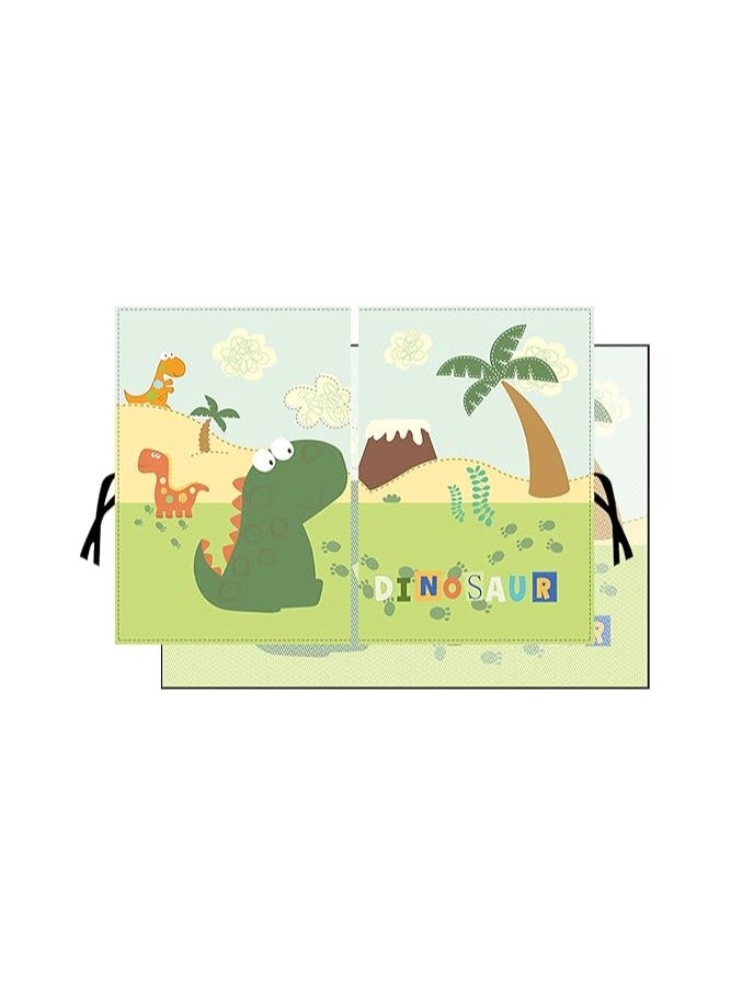 Car Window Sunshades, 2-Piece Set Side Window Privacy Protection Full/Partial Shade Options Cute Dinosaur Design - Image 1